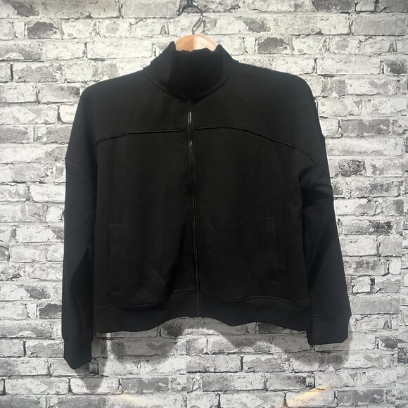 EUC Yogalicious Scuba Elite Women's Black Jacket Size Medium - Picture 1 of 10